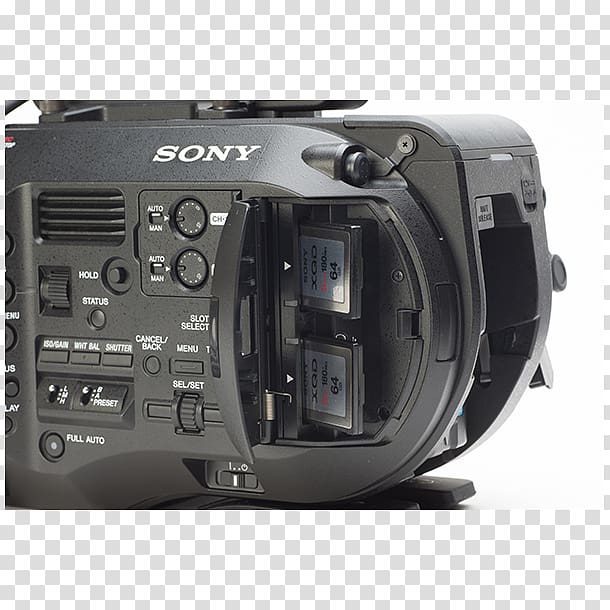 Sony XDCAM PXW-FS7 Video Cameras Super 35, Camera transparent background PNG clipart