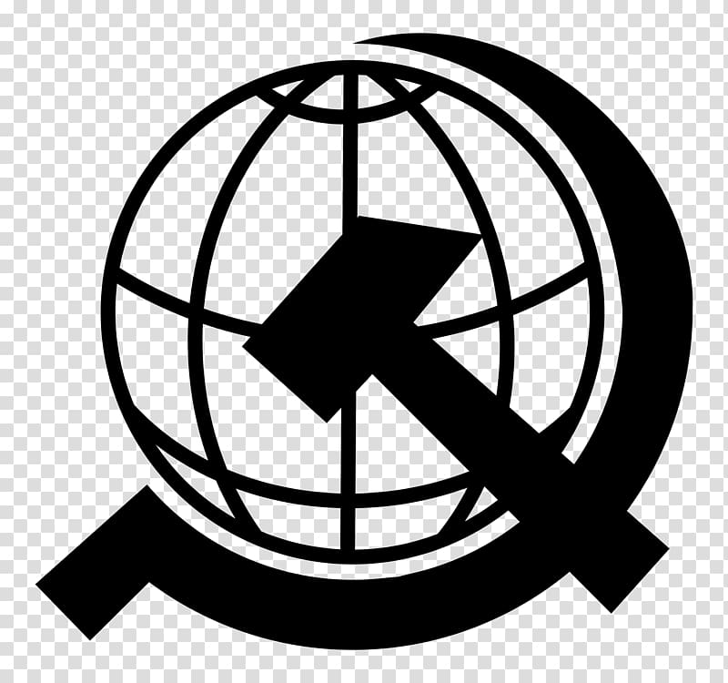 Communism Hammer and sickle World Withering away of the state, globe transparent background PNG clipart