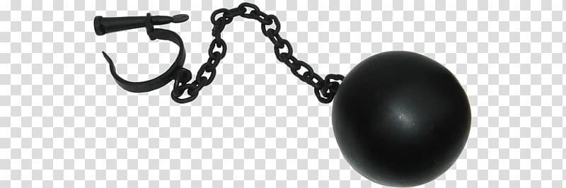 Ball and chain Shackle Cast iron, chain transparent background PNG clipart