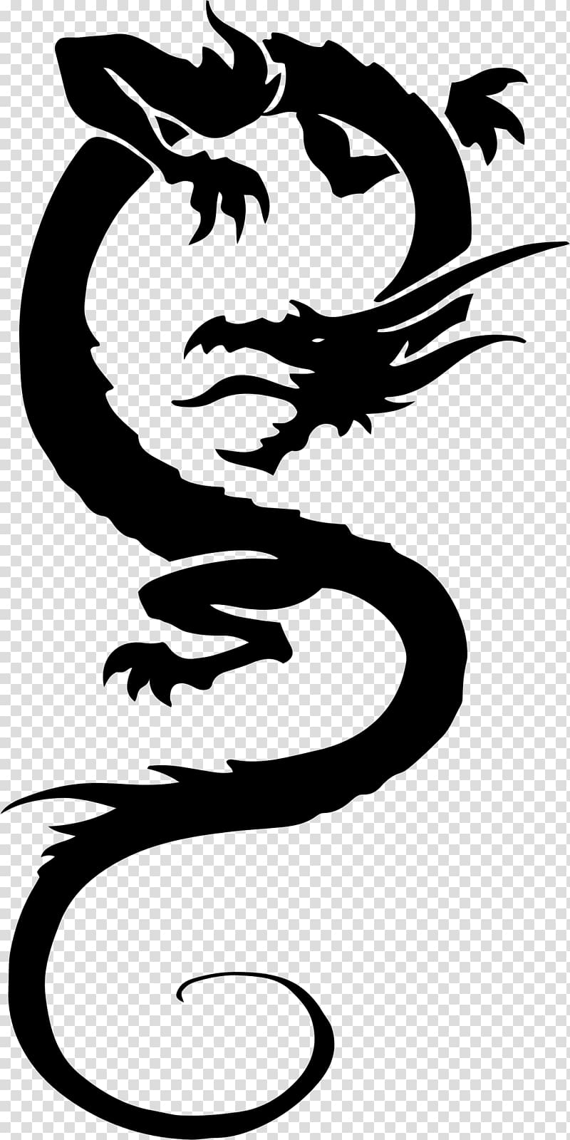 Tribal dragon tattoo Black and White Stock Photos & Images - Alamy