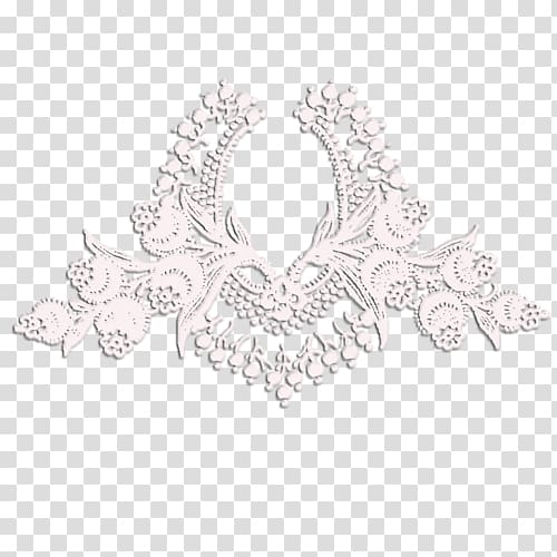 white floral layout , Victorian lace Blonde lace Textile, Dentelle transparent background PNG clipart