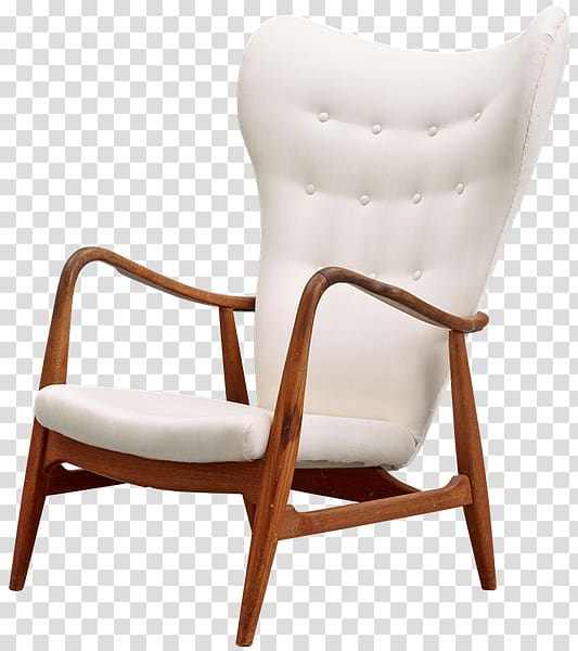 Wing chair Furniture Fauteuil Club chair, chair transparent background PNG clipart
