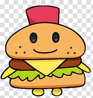 burger illustration, Happyburgertchi transparent background PNG clipart
