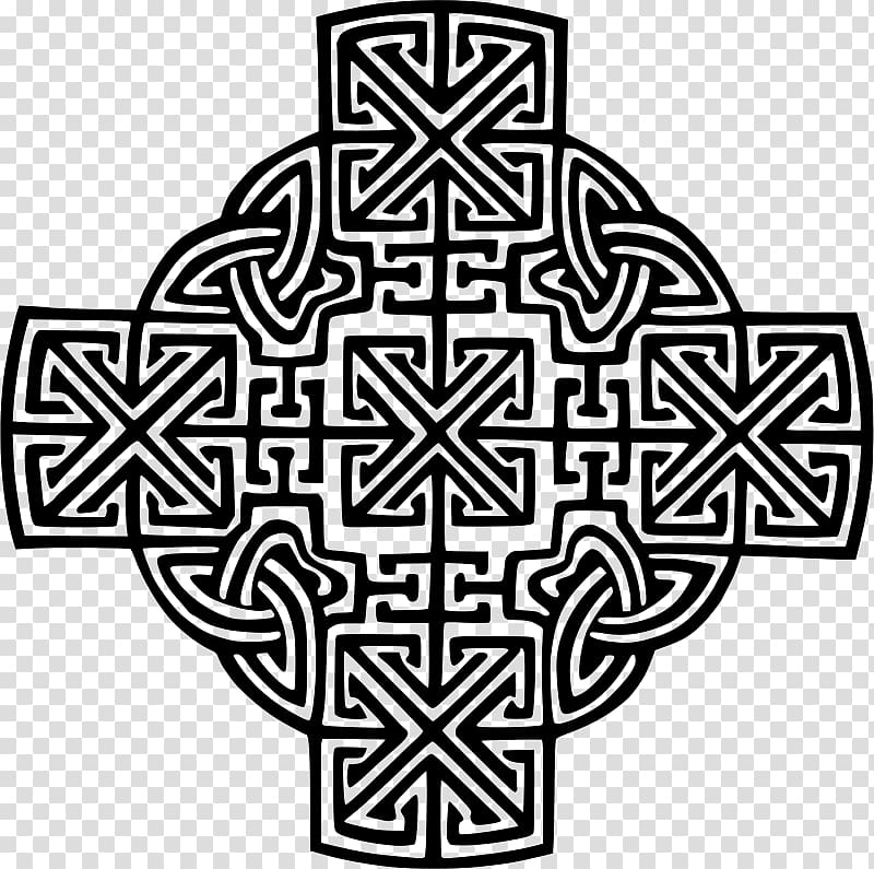 Line art Celtic knot , celtic transparent background PNG clipart