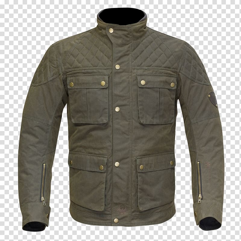 Waxed jacket Waxed cotton Motorcycle Leather jacket, motorcycle transparent background PNG clipart