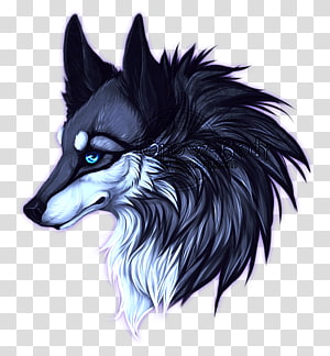 White Wolf Illustration Sleeve Tattoo Dog Black Wolf Dog