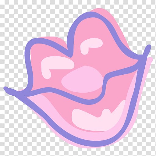 pink lips illustration, Cartoon Lips Pink transparent background PNG clipart