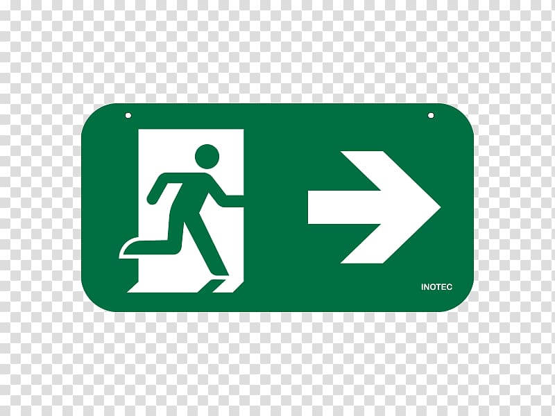 Exit sign Emergency exit Signage Safety Arrow, Arrow transparent background PNG clipart