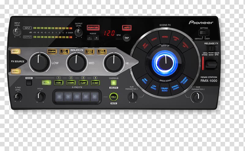 Pioneer DJ Disc jockey DJ controller Remix DJ mixer, dj sound system transparent background PNG clipart