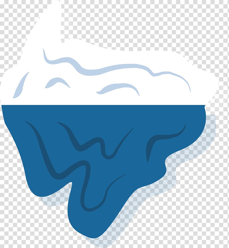 Cartoon Illustration, Three-dimensional cartoon iceberg transparent background PNG clipart