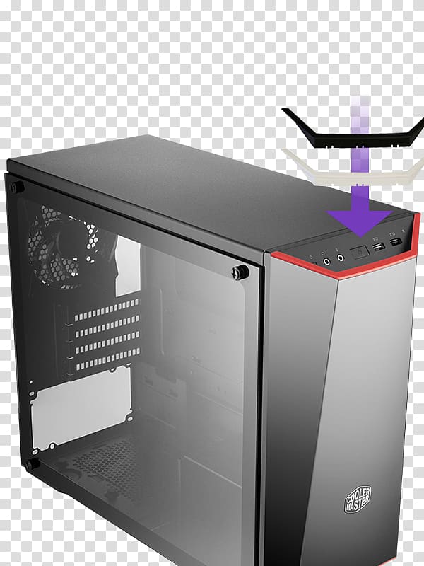 Computer Cases & Housings Power supply unit Cooler Master microATX, cooler box transparent background PNG clipart