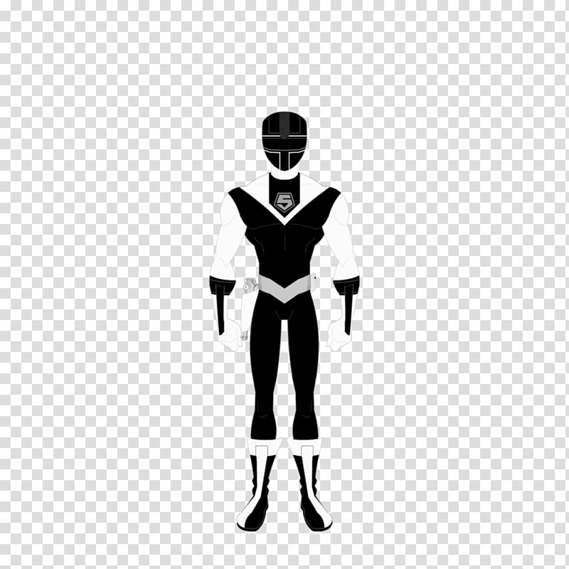 Don Dogoier White Black, Hikari Sentai Maskman transparent background PNG clipart