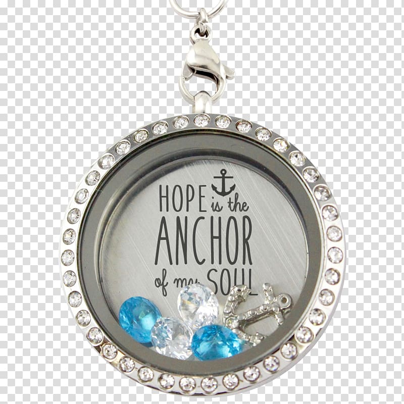 Locket Charm bracelet Necklace Jewellery, anchor faith hope love transparent background PNG clipart