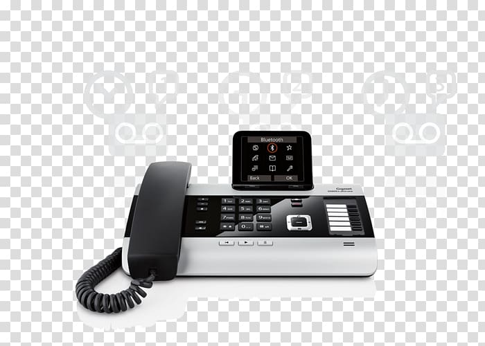 Gigaset DX800A all in one Telephone Home & Business Phones Digital Enhanced Cordless Telecommunications Gigaset DX600A ISDN, active transparent background PNG clipart