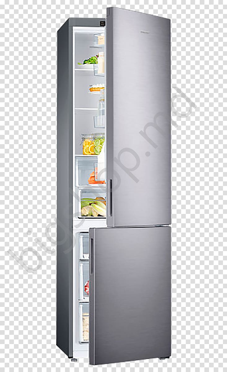 Refrigerator Auto-defrost Freezers Frigorifero Samsung RB37J5015SS, refrigerator transparent background PNG clipart