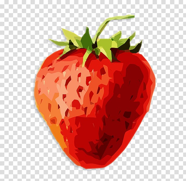 Strawberry Fruit Aedmaasikas, Strawberry painted transparent background PNG clipart