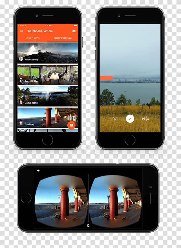 Smartphone Google Cardboard Camera Android, smartphone transparent background PNG clipart