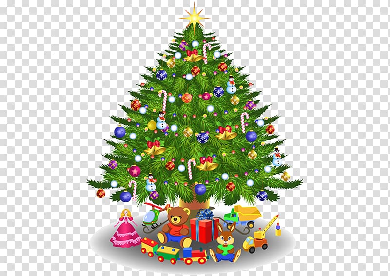 Christmas tree , Color Christmas Tree transparent background PNG clipart