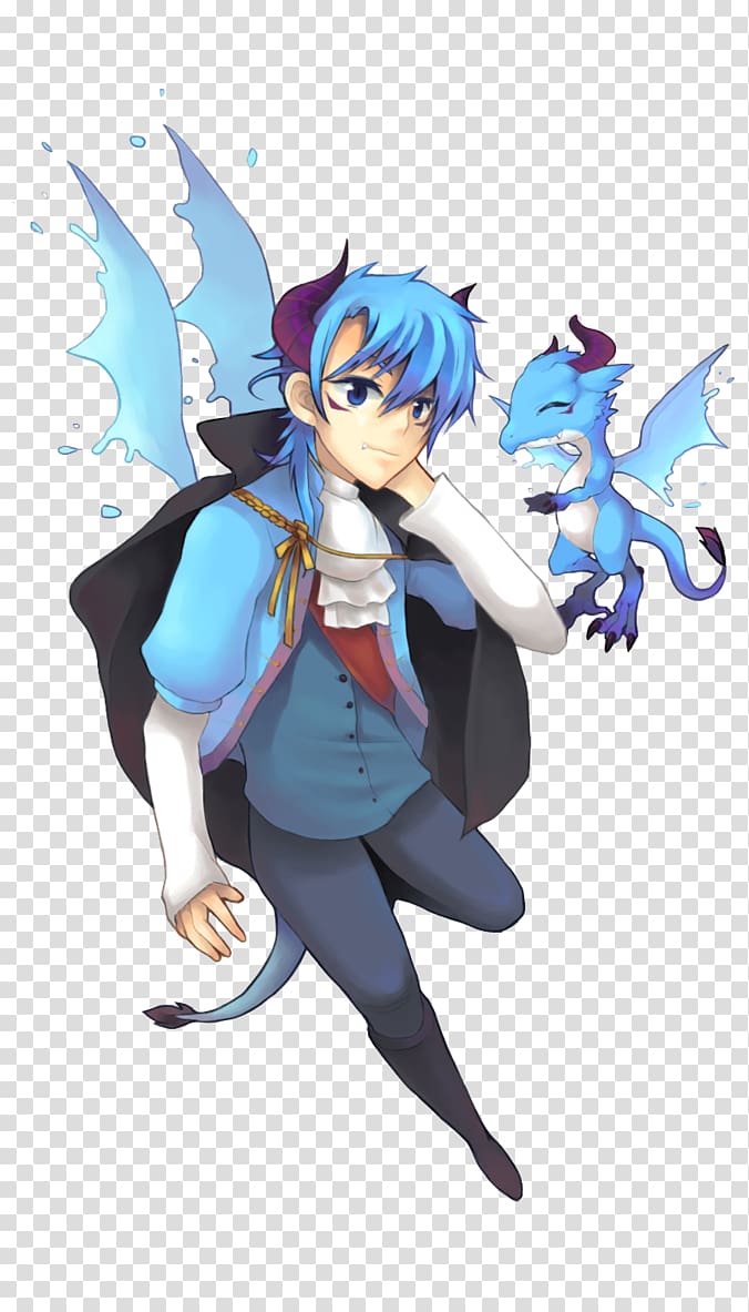 5 January Mangaka Desktop Fairy, dragon blue transparent background PNG clipart