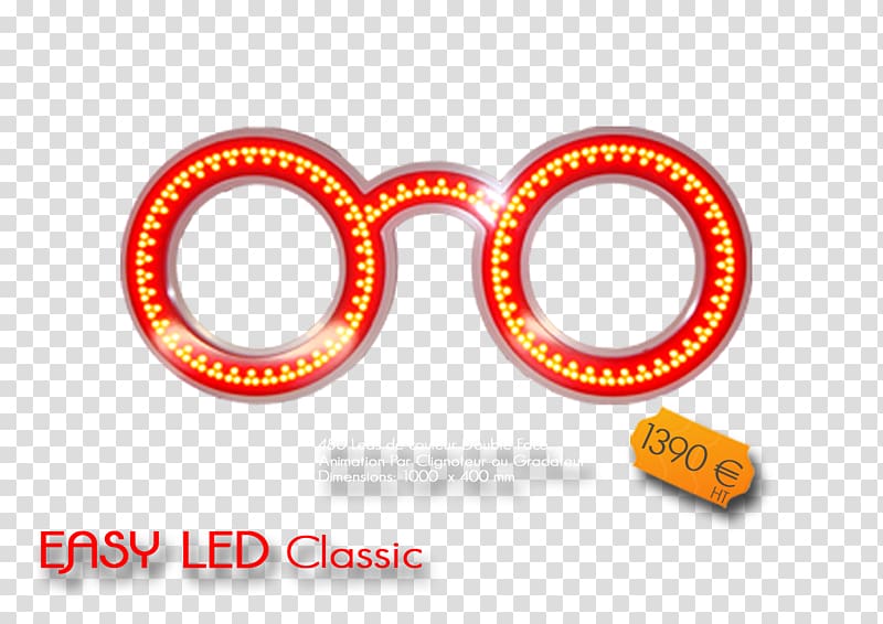 Glasses Optician Advertising Marquee Light-emitting diode, glasses transparent background PNG clipart