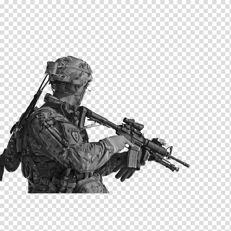 Fort Bragg Military Soldier Army Job, Soldiers with guns transparent background PNG clipart