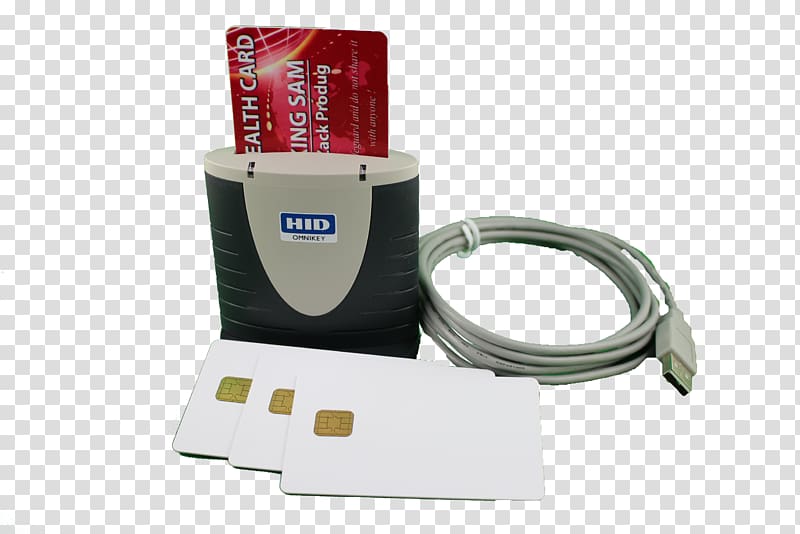 Smart card Card reader HID Global USB Java Card OpenPlatform, USB transparent background PNG clipart