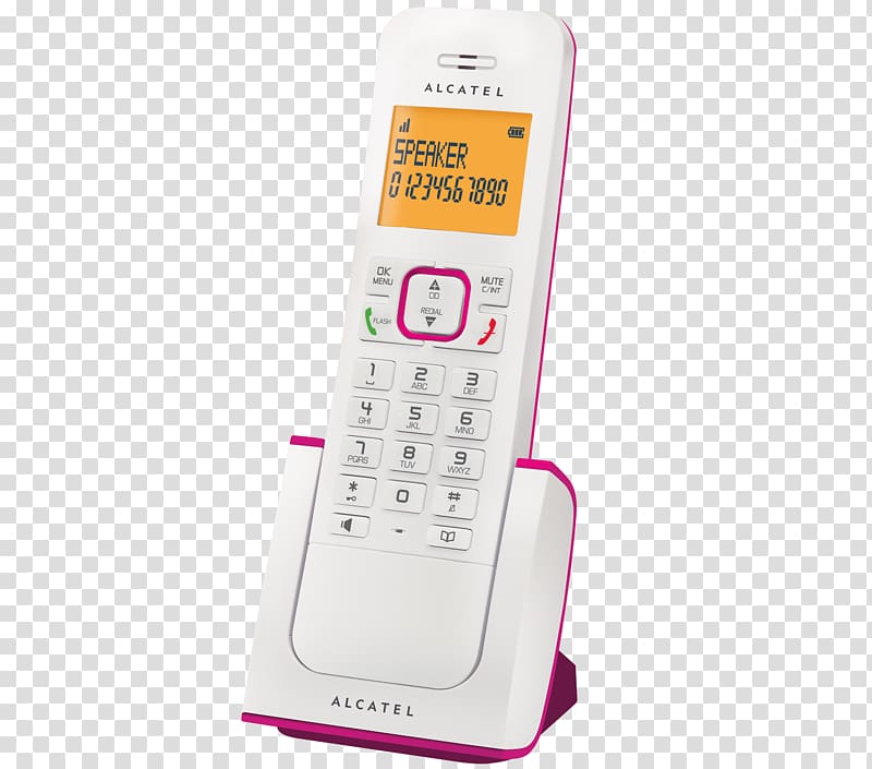 Feature phone Alcatel Mobile Cordless telephone Caller ID, Iphone transparent background PNG clipart