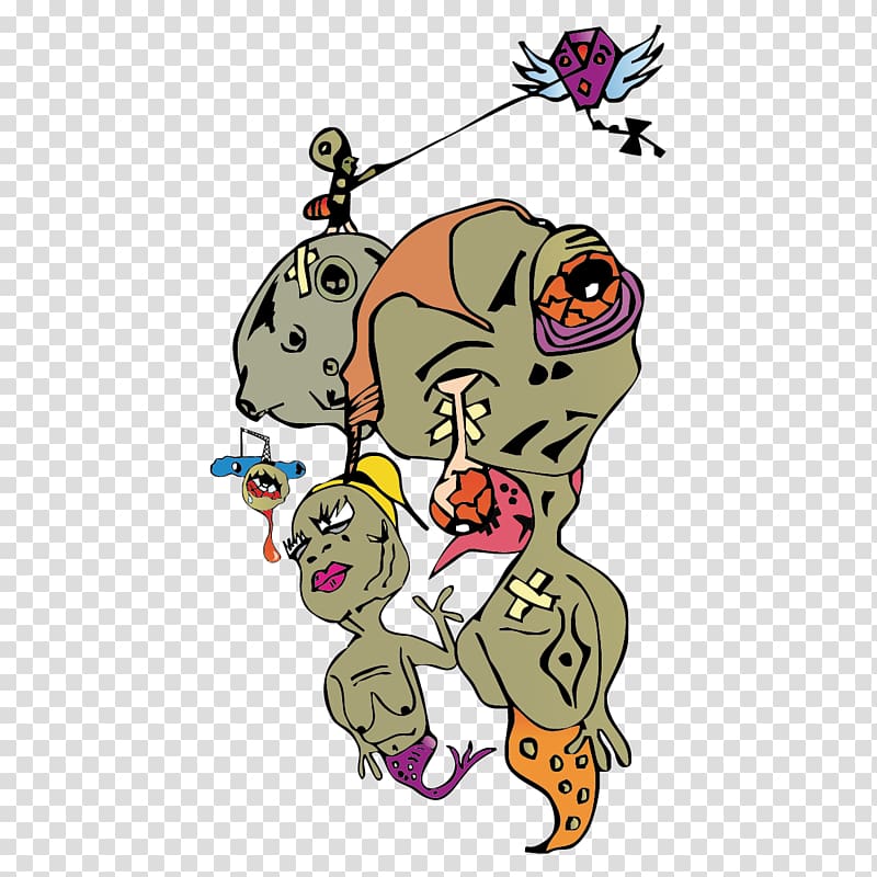 Drawing Euclidean Art Illustration, Monster Ghost Festival transparent background PNG clipart