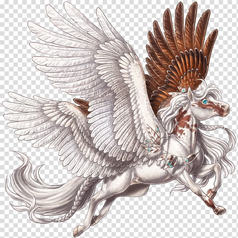 Euclidean Pegasus, two-color Pegasus transparent background PNG clipart
