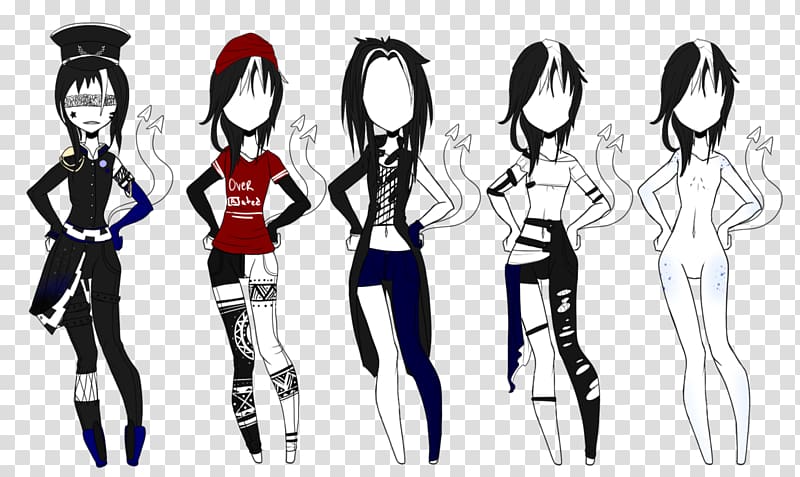 Clothing Cartoon Character, Visual Kei transparent background PNG clipart