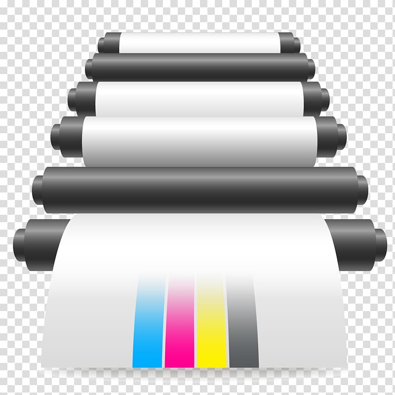 Paper Printing Printer Ink cartridge Office Supplies, Cmyk transparent background PNG clipart