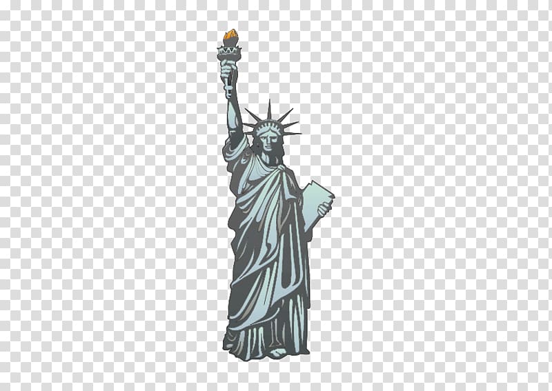 Statue of Liberty Torch, Hand-painted Statue of Liberty transparent background PNG clipart
