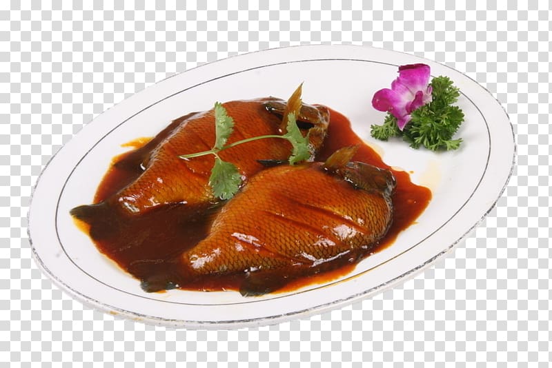 Braising Mohe County Teriyaki Fish Food, Braised fish transparent background PNG clipart