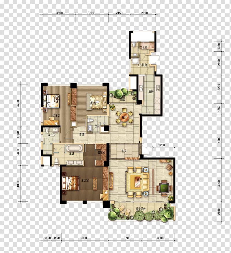 Floor plan Interior Design Services Drawing, Apartment flat pattern renderings transparent background PNG clipart