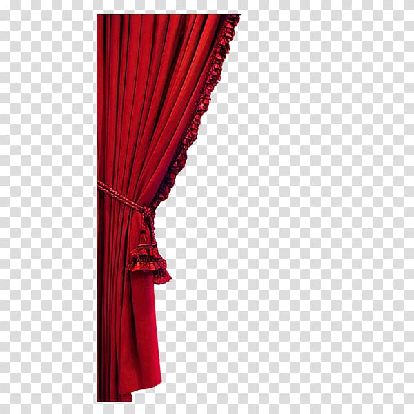 Curtain Red , Red curtains transparent background PNG clipart