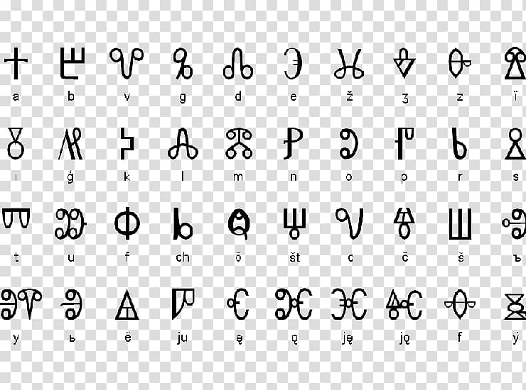 Glagolitic script Alphabet Cyrillic script Bulgarian Saints Cyril and Methodius, Saints Cyril And Methodius transparent background PNG clipart