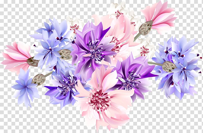assorted-color flowers illustration, Flower , Romantic fantasy floral background transparent background PNG clipart