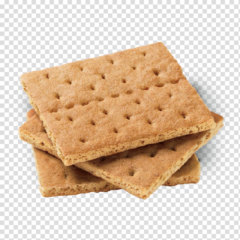 three square biscuits, Graham cracker Biscuit Flavor S\'more, biscuit transparent background PNG clipart