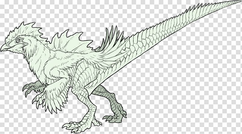 Cockatrice Drawing Dragon Line art Sketch, dragon transparent background PNG clipart