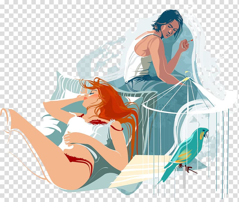 leisurely lovers transparent background PNG clipart
