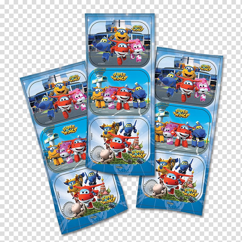 Adhesive Plastic Label Party, super wings transparent background PNG clipart