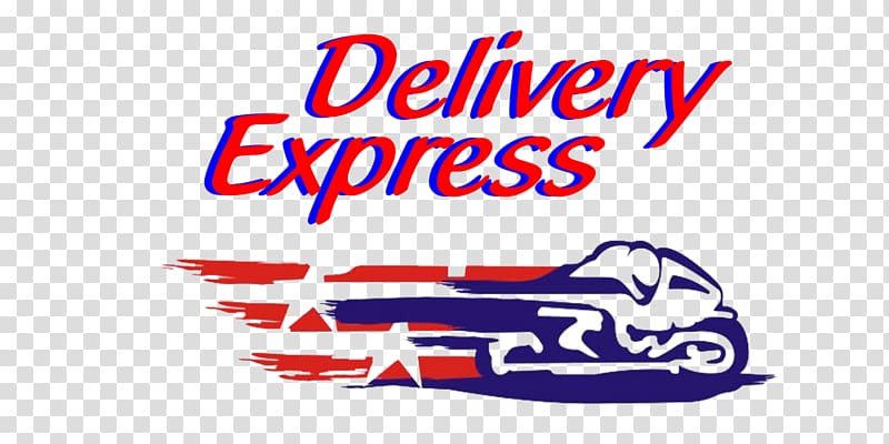 Logo Motorcycle courier Illustration, Express delivery transparent background PNG clipart