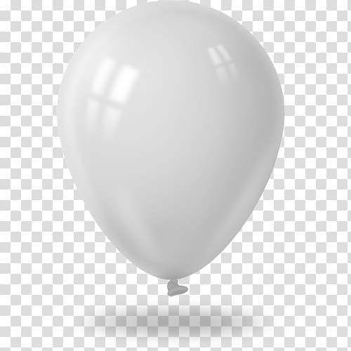 white balloon transparent background PNG clipart