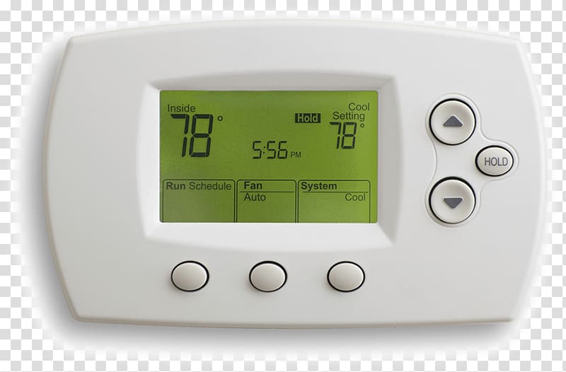 Programmable thermostat HVAC Air conditioning Smart thermostat, save energy transparent background PNG clipart