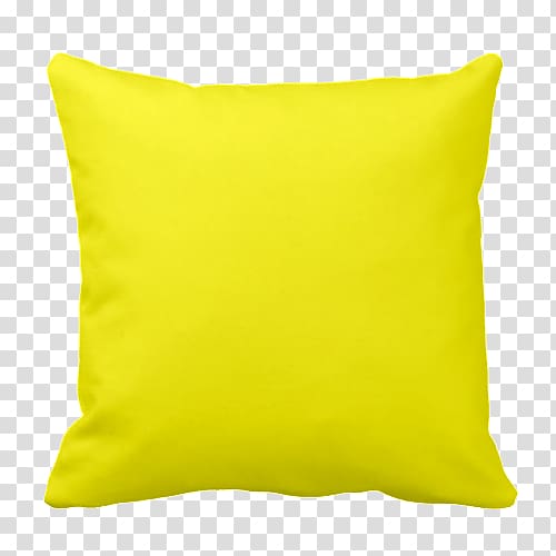 Throw Pillows Cushion T-shirt Yellow, pillow transparent background PNG clipart