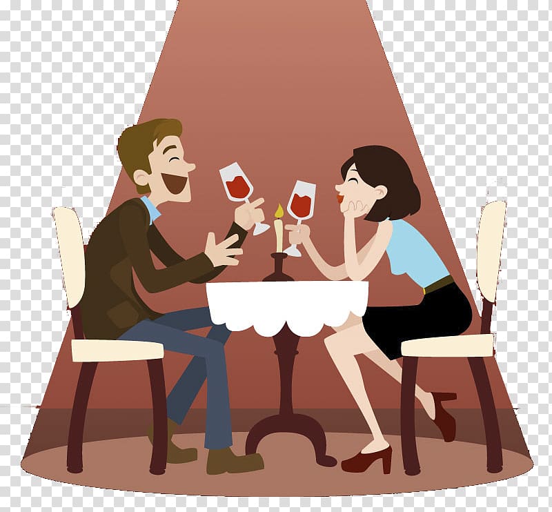 Wine Dinner material transparent background PNG clipart.