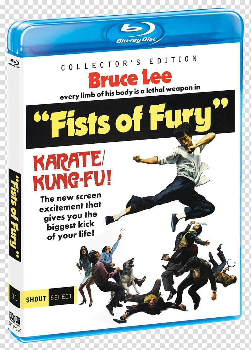 Blu-ray disc Film poster Fist of Fury Martial Arts Film, New Fist Of Fury transparent background PNG clipart