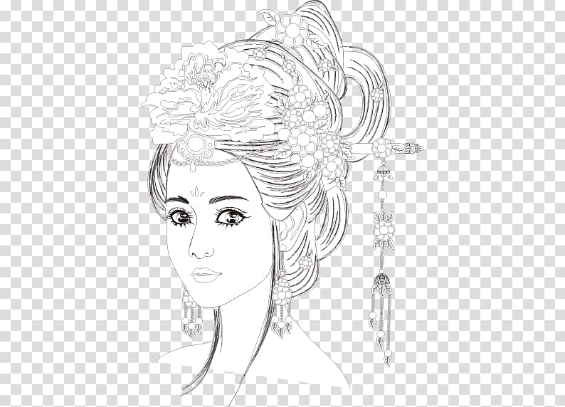Drawing Sketch, Beauty line transparent background PNG clipart