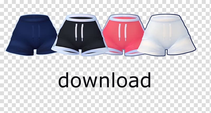 Pants Gym shorts MikuMikuDance , loose pants transparent background PNG clipart