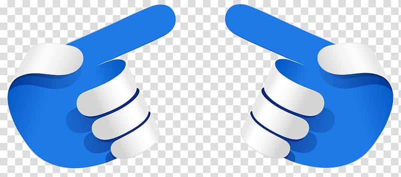 two blue hands logo, , Blue Hands Arrows transparent background PNG clipart